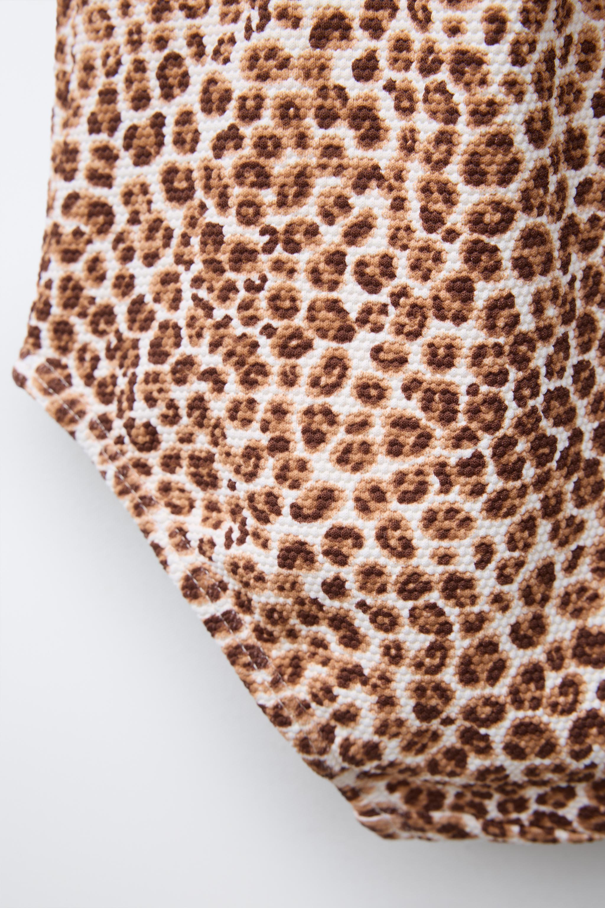 6 YEARS/ ANIMAL PRINT CUT-OUT SWIMSUIT